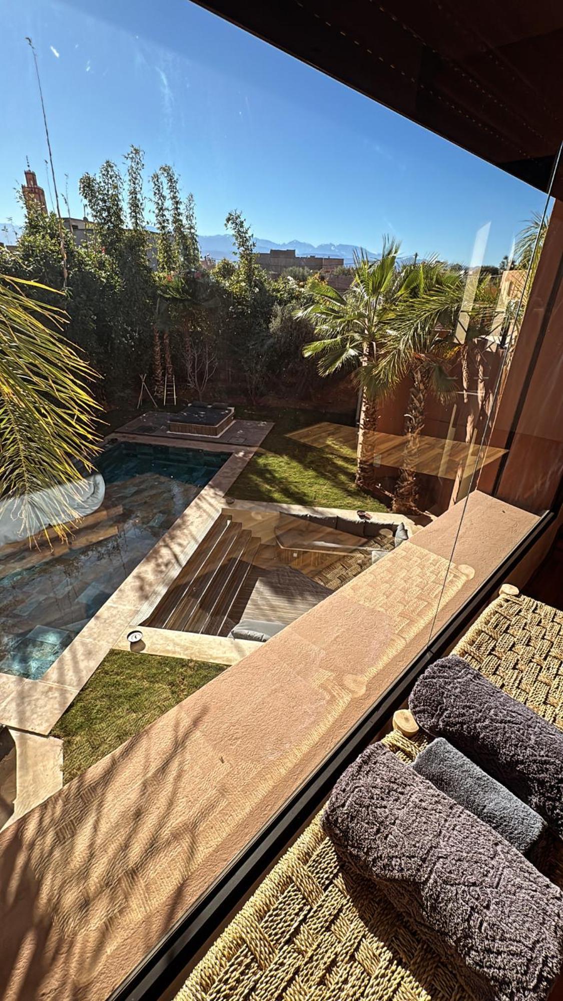 Villa Mattia Piscine Chauffee Sans Vis A Vis Marraquexe Exterior foto